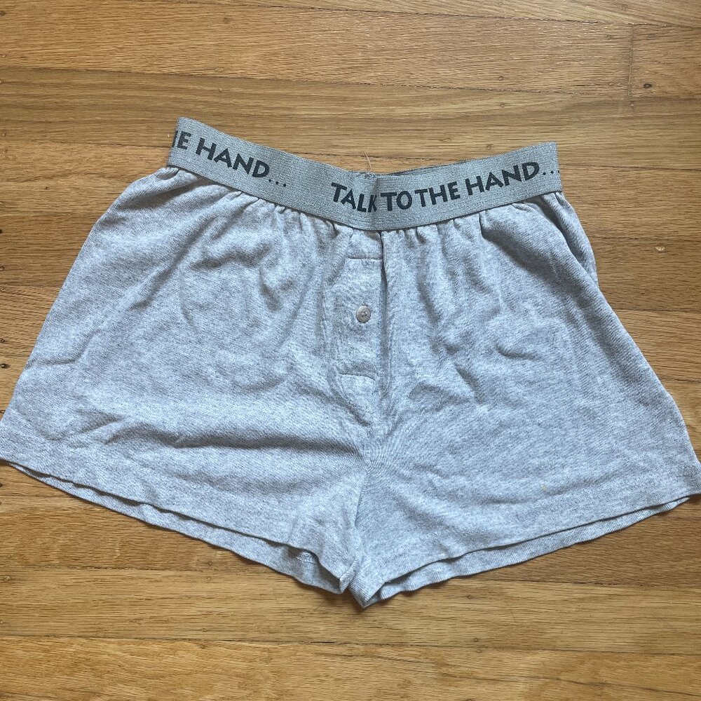 vintage joe boxer "talk to the hand" boxer shorts pajama
